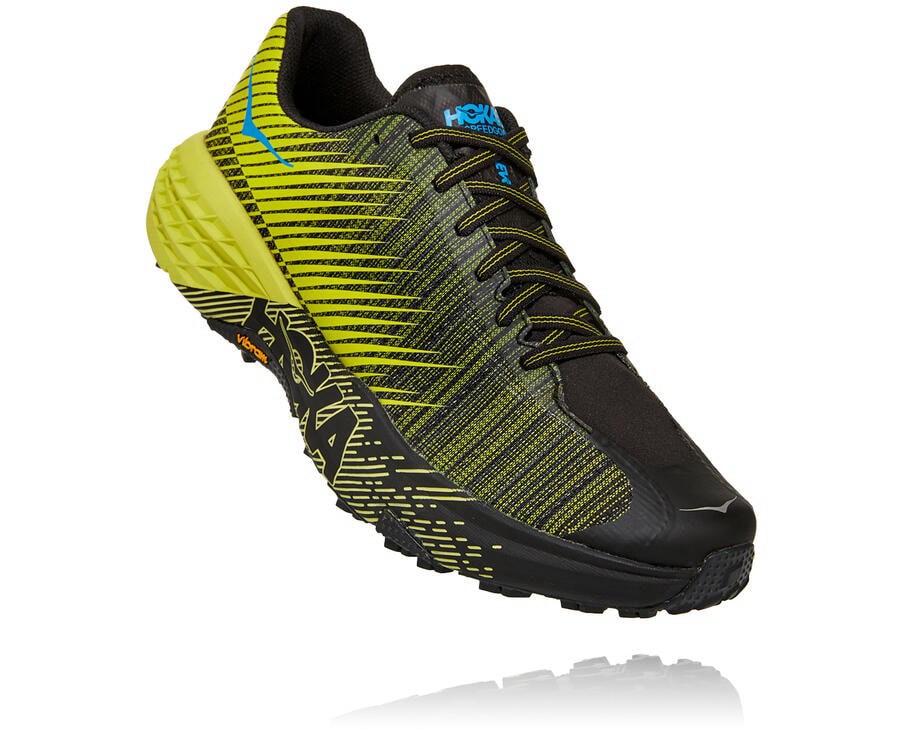 Hoka One One Trailsko Dame - Evo Speedgoat - Sort/Grøn - 218350MDH